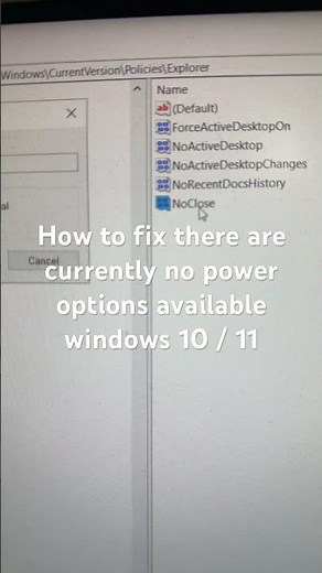 How to fix there are currently no power options available windows 10 / 11