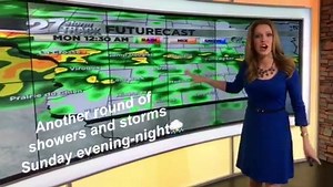 6K views · 28 reactions | Meteorologist Star Derry breaks down Sunday's rain and storm threat. Her full forecast can be found at wkow.com/weather or on the free 27 Storm Track Weather App. | WKOW 27 | Facebook
