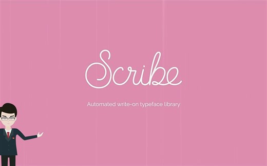 AE脚本-文字书写描边手写字动画 Scribe v2.0