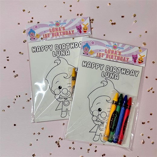 Plim Plim Coloring Packs, Plim Plim Coloring, Girl Plim Plim, Plim Plim Party, Plim Plim Favors, Plim Plim Theme, Plim Plim Birthday, Plim - Etsy