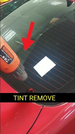 Remove Car Window Tint With Heat Gun🔥 Easy & Fast Method! #shorts