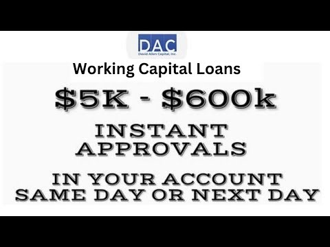 Working Capital Loans with No Collateral - Business Funding - Fair Credit OK!
