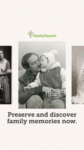 Memories don’t always last—unless you save them. Be the one who preserves your family’s story for generations to come. | FamilySearch | Facebook