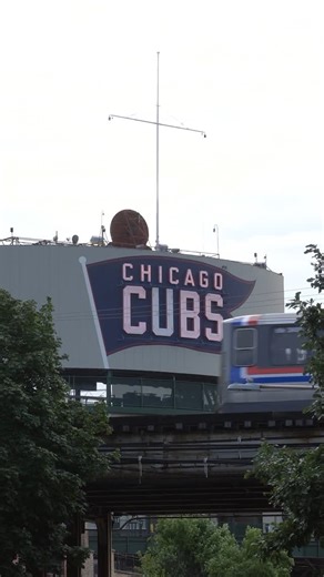 Trent Weyermuller 🐻⚾️ on Instagram: ".@CTA brought out a 2400 Series rail car set from their Heritage Fleet yesterday to kick off the Crosstown Classic at Rate Field. Here’s a clip of the historic consist passing by historic Wrigley Field to pick up @cubs fans on the way to the South Side. The 2400 Series was used from 1976 to 2014. The Red, White, and Blue color scheme celebrates America’s Bicentennial."