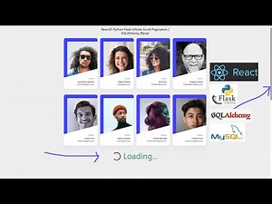 ReactJS Python Flask Infinite Scroll Pagination | SQLAlchemy Mysql
