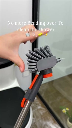 Long Handle Cleaning Brush | Clean the Bathroom Without Bending | United Stantes #deepcleaning
