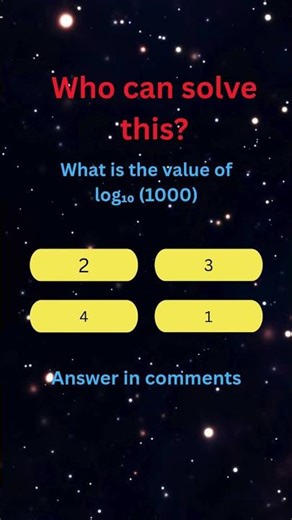Logarithm Quiz: Can You Beat the Challenge? 🧠 #maths #quiz #mathchallenge