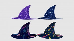 Merlin Wizard Hats 3D Model in Clothing 597662 | 3DExport