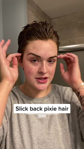 Slick Back Pixie Hair Tutorial | Pixie Cut Styling