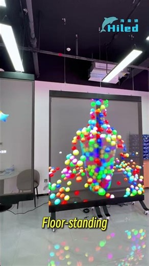 Hiled Holographic Transparent Advertising Display: Flexible Installation & Seamless Splicing