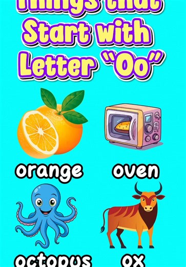 Things that Start with Letter 'Oo' in the Alphabet