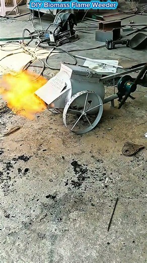 How Does a DIY Biomass Flame Weeder Work?