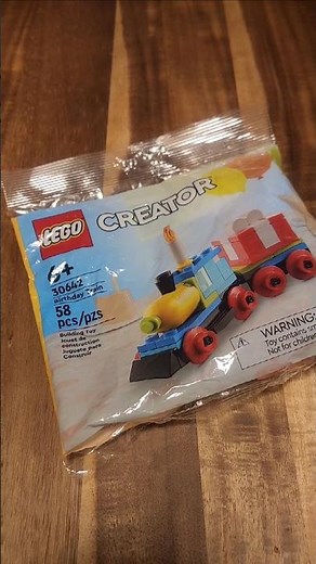 Tiny LEGO Birthday Train Build - Adorable 4K Timelapse from Scratch!