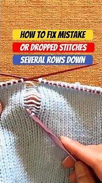 How to fix mistake several rows down. #short #knitting