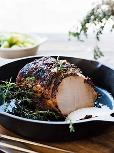 Roast Pork Loin with Balsamic, Dijon & Thyme | Kitchen Confidante