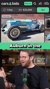 THIS... is a history lesson! Ready to learn more? This Auburn 8-100 A Special Speedster is live now on Cars & Bids! https://carsandbids.com/auctions/3BBmLa65/1932-auburn-8-100-a-special-speedster | Cars & Bids
