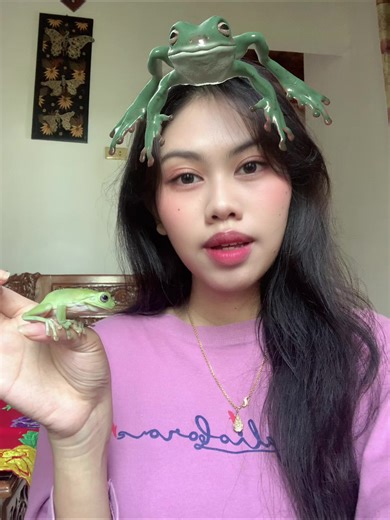 aku dan dumpy frog kesayanganku 🐸