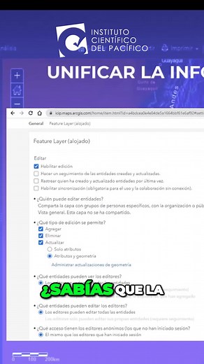 Poderosa función de ARGIS Online: Unifica información y datos espaciales de distintas fuentes #ArcGISOnline #TipsArcgisOnlines #CursoArcgisOnline #ICIPtips | ICIP - Instituto Científico del Pacífico