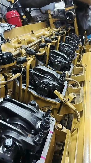 CAT 3512C Engine Overhaul | Fuel Injector Timing + Rocker Arm Repair ✅