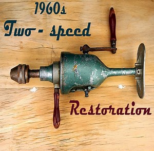 2.5K views · 132 reactions | Old hand drill - Restoration In this video, I am restoring an old two-speed hand drill. Unfortunately I can't find any information about the brand of this drill and how many years have and which country it was produced. I think it may be from the 60's. | Restoration Tools | Facebook