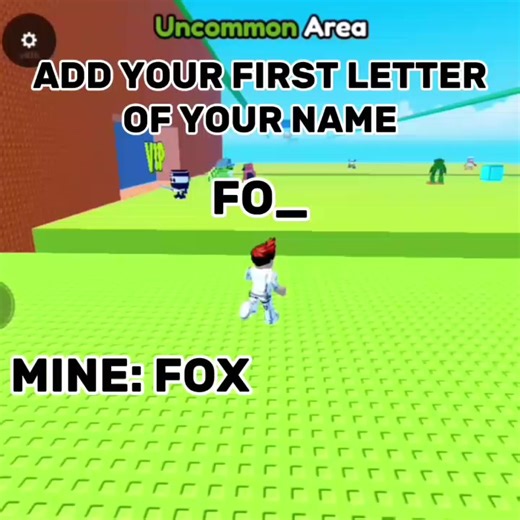 Add Your First Letter of Your Name in Roblox!