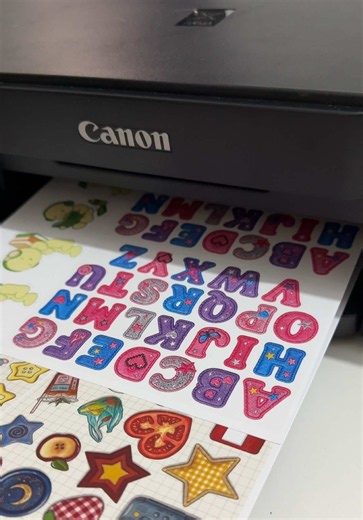 Printer in My Room: Easy Journaling Stickers with Canon G1010