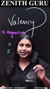 How To Magnesium Valency | Valency Kaise Nikale | Valency Niklane ki Trick | By Nikki Ma'am