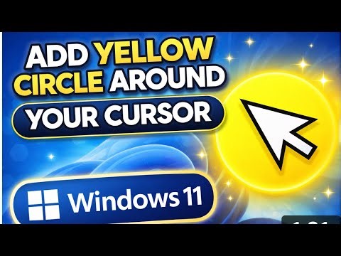 How to Add Yellow Circle Highlight Around Mouse Cursor in Windows 11 | Screen Recording Trick