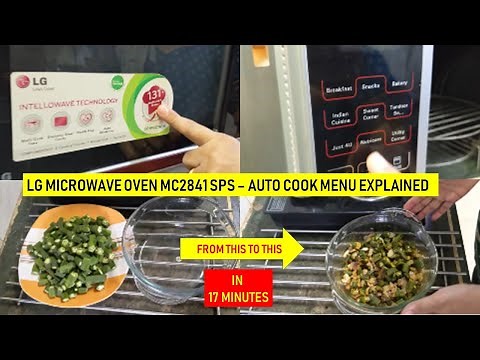 LG Microwave Oven MC2841SPS | Auto Cook Menu fully explained | Making Bhendi Fry