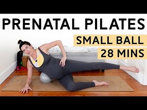 Small Ball Prenatal Pilates Workout (28 Mins) - Third Trimester Pilates at Home