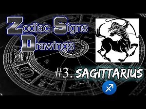 ZODIAC SIGNS SERIES DRAWING / #3. SAGITTARIUS ♐ / EASY METHODE / STEP BY STEP