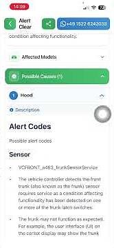 #Tesla Hood latch sensor requires service alert easy fix from home