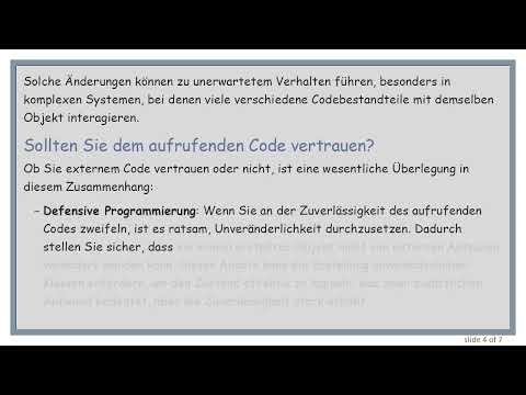 Sollten Getter eine Immutable Eigenschaft zurückgeben? Untersuchung der Objektkapselung in Java