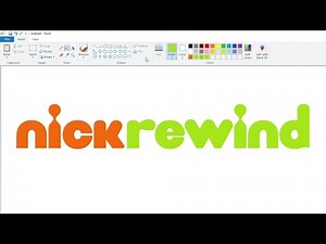How to draw the NickRewind logo using MS Paint | How to draw on your computer