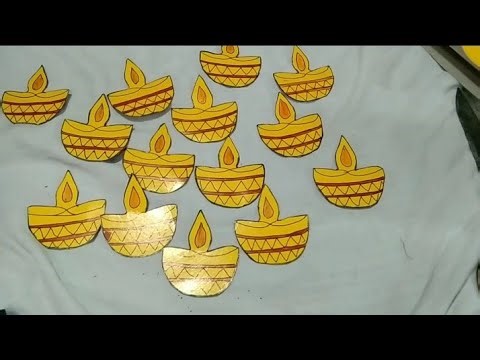 🪔 Beautiful Diya Craft for Diwali | Easy Paper Diya Craft Ideas