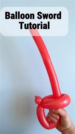 How to make balloon sword step by step tutorial
