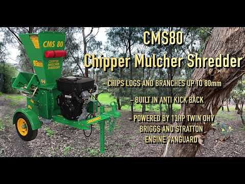 The Versatile Red Roo Chipper Mulcher Shredder CMS80