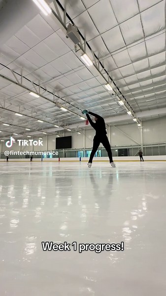 Week 1 of learning my new Crouching Tiger Hidden Dragon exhibition program ⚔️ Still rough… but I’m excited 😅 Would you watch the final version? #figureskating #iceskating #adultskater #swords #skatingjourney