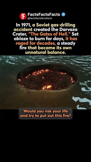 ⛩️The Gates of Hell: The Crater That Never Stopped Burning 👺