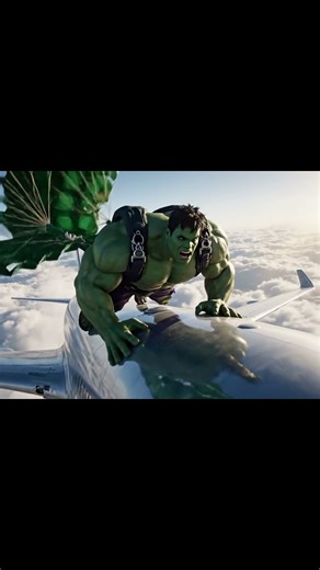 Hulk Landing With Parachute 😂🪂 | Super Funny AI Video | Hulk Jumps From Flight Comedy