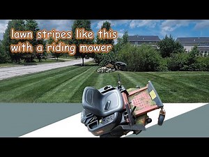 PERFECT STRIPES on a Rider | No need for a striping kit