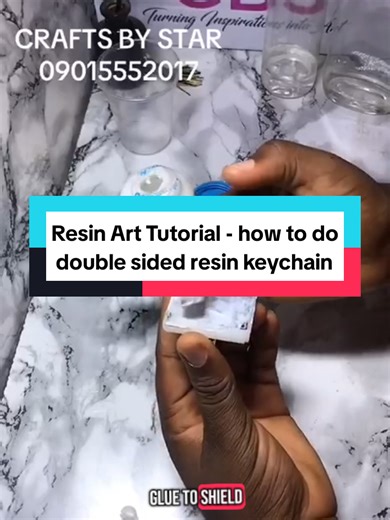 Double Sided Resin Keychain Tutorial for Beginners