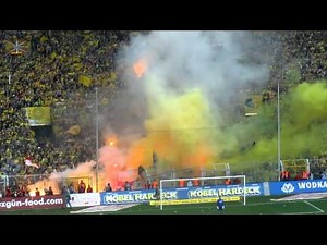 Borussia Dortmund - Eintracht Frankfurt 14.05.2011 Pyro Dortmund fans