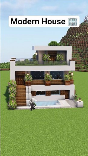 Fancy Modern House in MINECRAFT 🏢✨
