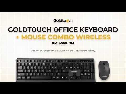 How to Pair a Goldtouch Wireless Office Keyboard + Mouse Combo (Bluetooth + 2.4 GHz)