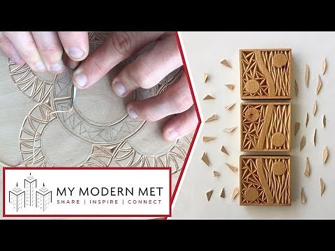 Geometric Wood Carvings by Bernat Mercader / Wood Bern Carvings