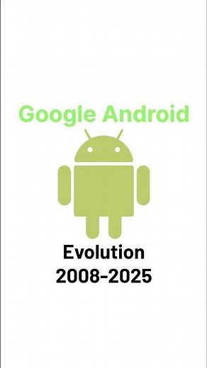 Google Android Operating System Evolution 2008-2025 #google#androidevolution#androidphone#android_fp