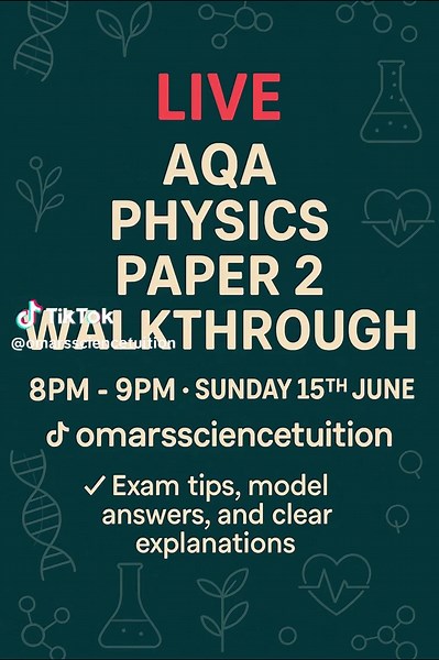 AQA Physics Paper 2 Walkthrough – Live Exam Tips!