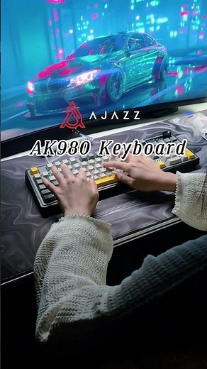 AJAZZ AK980 Keyboard🔄Bluetooth 5.0 Wireless and USB-C Wired~ #ajazz #keyboard #customkeyboard #setup