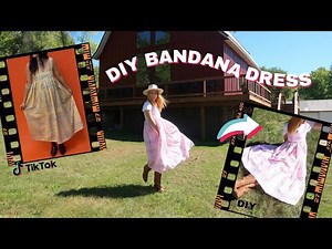 Sewing The Bandana Dress From TikTik | DIY Bandana Dress